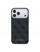 Guess iPhone 18 Pro Max Hülle Case 4G Metal Frame MagSafe Schwarz