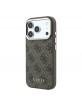 Guess iPhone 18 Pro Max Hülle Case 4G Metal Frame MagSafe Braun