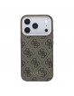 Guess iPhone 18 Pro Max Hülle Case 4G Metal Frame MagSafe Braun