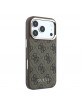 Guess iPhone 18 Pro Max Hülle Case 4G Metal Frame MagSafe Braun