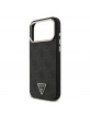 Guess iPhone 18 Pro Max Hülle Case 4G Strass Triangle Frame Metal MagSafe Schwarz
