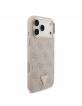 Guess iPhone 18 Pro Max Hülle Case 4G Strass Triangle Frame Metal MagSafe Rosa