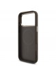Guess iPhone 18 Pro Max Hülle Case 4G Strass Triangle Frame Metal MagSafe Braun