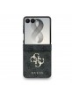 Guess Samsung Z Flip 8 Tasche Book Case Big 4G Metal Logo Grey