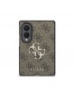 Guess Samsung Z Fold 8 Tasche Book Case 4G Metal Logo Braun