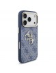 Guess iPhone 18 Pro Case 4G Metal Logo + Frame Blue