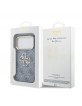 Guess iPhone 18 Pro Case 4G Metal Logo + Frame Blue