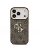 Guess iPhone 18 Pro Case 4G Metal Logo + Frame Brown