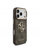 Guess iPhone 18 Pro Case 4G Metal Logo + Frame Brown