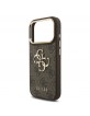 Guess iPhone 18 Pro Case 4G Metal Logo + Frame Brown