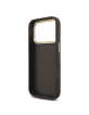 Guess iPhone 18 Pro Case 4G Metal Logo + Frame Brown