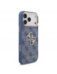 Guess iPhone 18 Pro Max Case 4G Metal Logo + Frame Blue