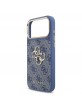 Guess iPhone 18 Pro Max Case 4G Metal Logo + Frame Blue