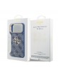 Guess iPhone 18 Pro Max Case 4G Metal Logo + Frame Blue