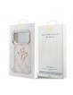 Guess iPhone 18 Pro Hülle Case 4G Frame Metal Resin Big Logo Rosa