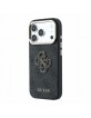 Guess iPhone 18 Pro Max Case 4G Frame Metal Resin Big Logo Black