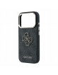 Guess iPhone 18 Pro Max Case 4G Frame Metal Resin Big Logo Black