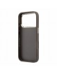 Guess iPhone 18 Pro Max Case 4G Frame Metal Resin Big Logo Brown