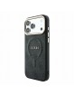 Guess iPhone 18 Pro Max Hülle Case 4G Metal Frame Embossed MagSafe Schwarz
