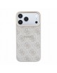 Guess iPhone 18 Pro Max Hülle Case 4G Metal Frame Embossed MagSafe Rosa