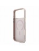 Guess iPhone 18 Pro Max Hülle Case 4G Metal Frame Embossed MagSafe Rosa