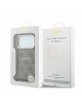 Guess iPhone 18 Pro Max Hülle Case 4G Metal Frame Embossed MagSafe Braun