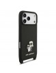 Karl Lagerfeld iPhone 18 Pro Hülle Case Saffiano Crossbody Schwarz
