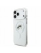 Karl Lagerfeld iPhone 18 Pro Max Hülle Case K&CH Metal Frame MagSafe Weiß