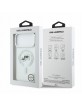Karl Lagerfeld iPhone 18 Pro Max Hülle Case K&CH Metal Frame MagSafe Weiß