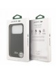 Lacoste iPhone 18 Pro Case Iconic Petit Pique Metal Logo MagSafe Black