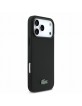 Lacoste iPhone 18 Pro Max Case Iconic Petit Pique Metal Logo MagSafe Black