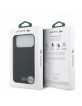 Lacoste iPhone 18 Pro Max Case Iconic Petit Pique Metal Logo MagSafe Black