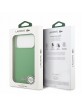Lacoste iPhone 18 Pro Max Case Iconic Petit Pique Metal Logo MagSafe Green