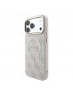 Guess iPhone 18 Pro Hülle Case 4G Metal Frame Embossed MagSafe Rosa