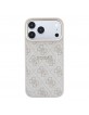 Guess iPhone 18 Pro Hülle Case 4G Metal Frame Embossed MagSafe Rosa