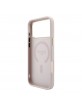 Guess iPhone 18 Pro Hülle Case 4G Metal Frame Embossed MagSafe Rosa