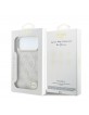 Guess iPhone 18 Pro Hülle Case 4G Metal Frame Embossed MagSafe Rosa