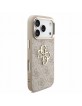 Guess iPhone 18 Pro Hülle Case 4G Metal Frame Armband Rosa