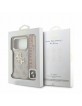 Guess iPhone 18 Pro Hülle Case 4G Metal Frame Armband Rosa