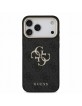 Guess iPhone 18 Pro Max Hülle Case 4G Metal Frame Armband Schwarz