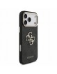 Guess iPhone 18 Pro Max Hülle Case 4G Metal Frame Armband Schwarz