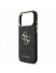 Guess iPhone 18 Pro Max Hülle Case 4G Metal Frame Armband Schwarz