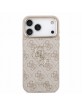 Guess iPhone 18 Pro Max Hülle Case 4G Metal Frame Armband Rosa