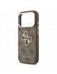 Guess iPhone 18 Pro Max Hülle Case 4G Metal Frame Armband Braun