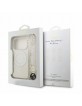 Guess iPhone 18 Pro Hülle Case Flowers Allover MagSafe Armband Weiß
