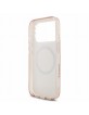 Guess iPhone 18 Pro Hülle Case Flowers Allover MagSafe Armband Rosa