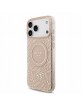 Guess iPhone 18 Pro Max Hülle Case Flowers Allover MagSafe Armband Rosa