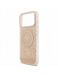 Guess iPhone 18 Pro Max Hülle Case Flowers Allover MagSafe Armband Rosa
