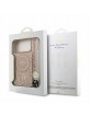 Guess iPhone 18 Pro Max Hülle Case Flowers Allover MagSafe Armband Rosa