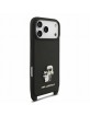 Karl Lagerfeld iPhone 18 Pro Max Hülle Case Saffiano Crossbody Schwarz